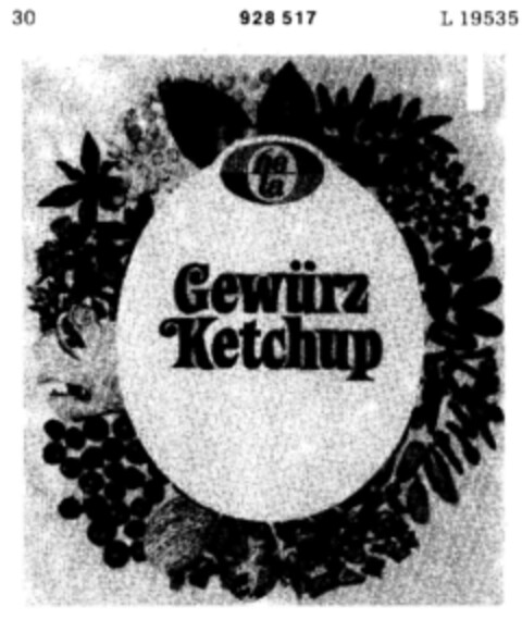 he la Gewürz Ketchup Logo (DPMA, 08.10.1973)