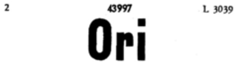 Ori Logo (DPMA, 25.10.1899)