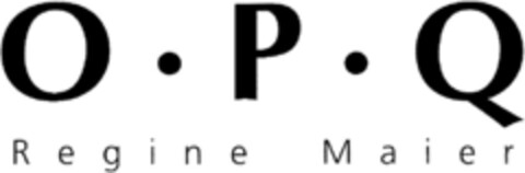 O . P . Q  Regine Maier Logo (DPMA, 09.07.1992)