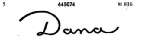 Dana Logo (DPMA, 11.04.1950)