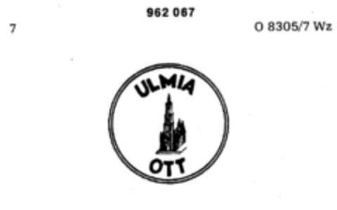 ULMIA OTT Logo (DPMA, 01/11/1975)