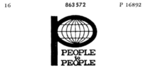 PEOPLE to PEOPLE Logo (DPMA, 10/10/1967)