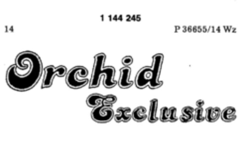 Orchid Exclusive Logo (DPMA, 13.06.1988)