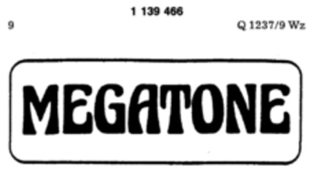 MEGATONE Logo (DPMA, 09/18/1987)