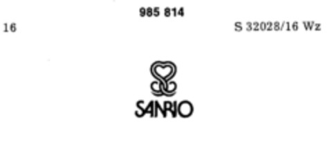 SANRIO Logo (DPMA, 06.06.1978)