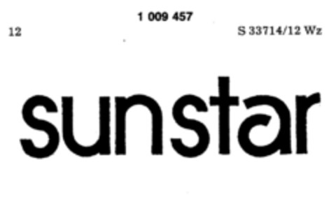 sunstar Logo (DPMA, 28.06.1979)