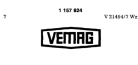 VEMAG Logo (DPMA, 13.06.1989)