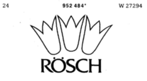 Rösch Logo (DPMA, 09/22/1976)