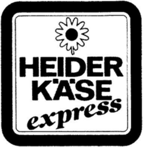 HEIDER KÄSE express Logo (DPMA, 07/27/1990)