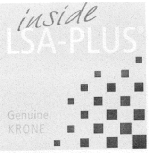 inside LSA-PLUS Genuine KRONE Logo (DPMA, 07.08.2001)