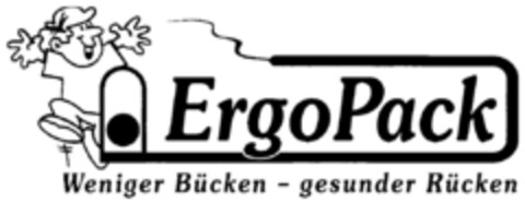 ErgoPack Weniger Bücken - gesunder Rücken Logo (DPMA, 26.10.2001)