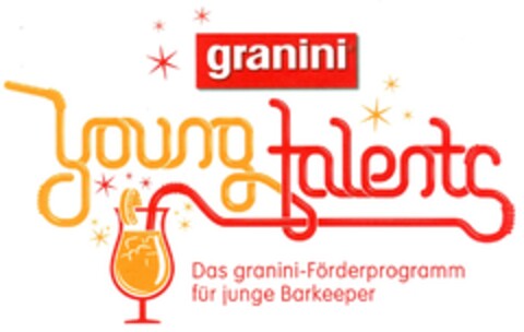 granini young talents Das granini-Förderprogramm für junge Barkeeper Logo (DPMA, 30.06.2008)