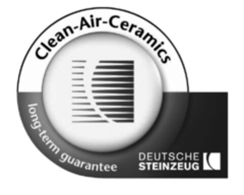 Clean-Air-Ceramics long-term guarantee DEUTSCHE STEINZEUG Logo (DPMA, 26.08.2010)