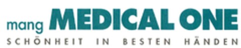 mang MEDICAL ONE SCHÖNHEIT IN BESTEN HÄNDEN Logo (DPMA, 07.01.2011)