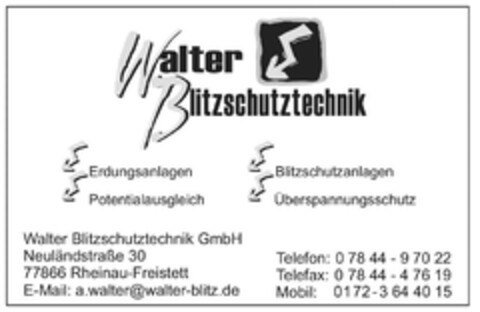 Walter Blitzschutztechnik GmbH Logo (DPMA, 10/09/2016)