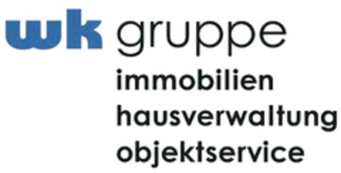 wk gruppe immobilien hausverwaltung objektservice Logo (DPMA, 27.02.2017)