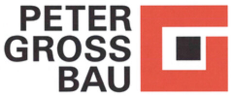 PETER GROSS BAU Logo (DPMA, 13.09.2019)