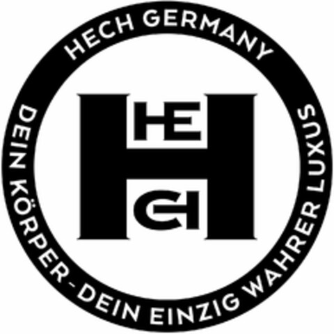 HECH GERMANY DEIN KÖRPER - DEIN EINZIG WAHRER LUXUS Logo (DPMA, 08.07.2020)