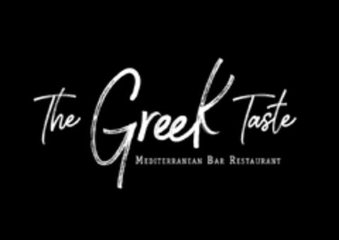 The Greek Tast MEDITERRANEAN BAR RESTAURANT Logo (DPMA, 16.05.2020)