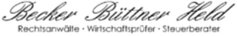 Becker Büttner Held Rechtsanwälte - Wirtschaftsprüfer - Steuerberater Logo (DPMA, 07/19/2002)