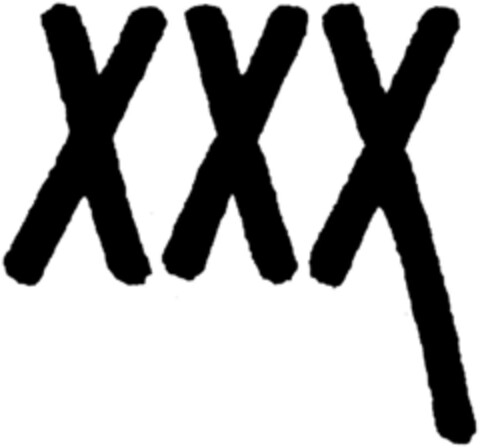 XXX Logo (DPMA, 15.08.1995)