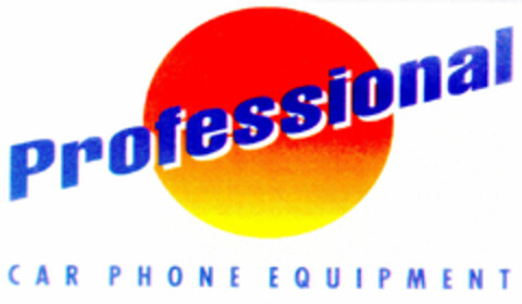 Professional CAR PHONE EQUIPMENT Logo (DPMA, 04.12.1995)