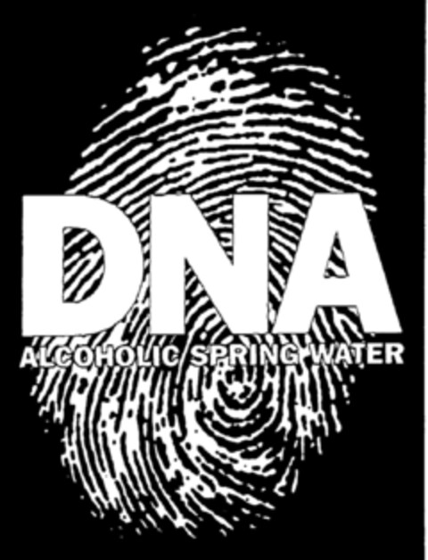 DNA Alcoholic Spring Water Logo (DPMA, 29.02.1996)