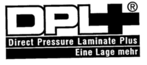 DPL+ Direct Pressure Laminate Plus Eine Lage mehr Logo (DPMA, 12/19/1997)