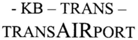 -KB-TRANS-TRANSAIRPORT Logo (DPMA, 10/15/1999)