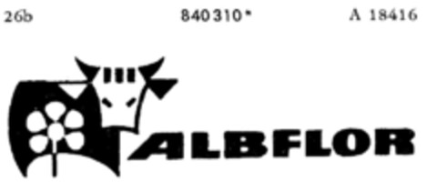 ALBFLOR Logo (DPMA, 28.09.1967)