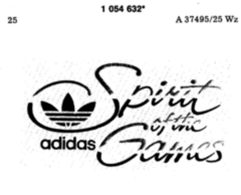 adidas Spirit of the Games Logo (DPMA, 25.08.1983)