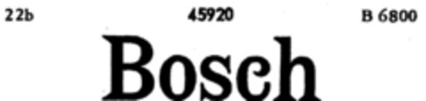 Bosch Logo (DPMA, 17.07.1900)