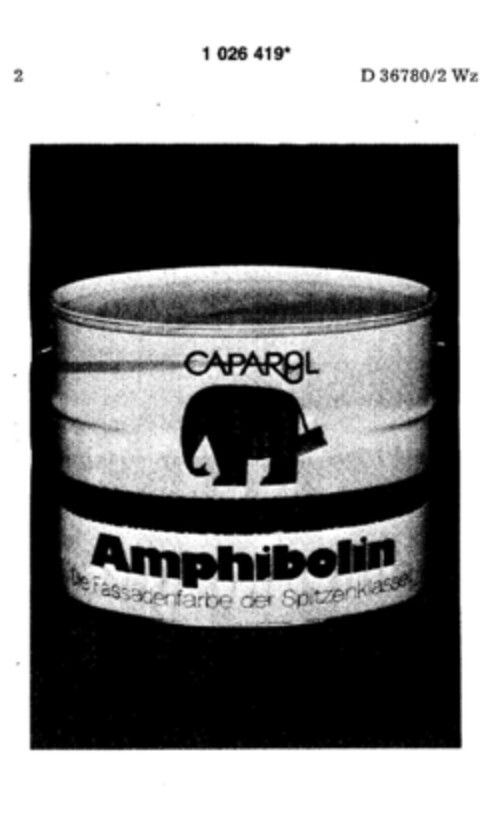 CAPAROL Amphibolin Logo (DPMA, 09.11.1981)