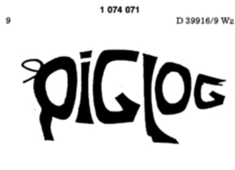 PIGLOG Logo (DPMA, 07/03/1984)