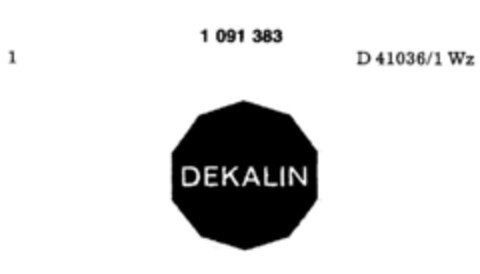 DEKALIN Logo (DPMA, 16.07.1985)