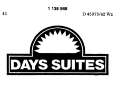 DAYS SUITES Logo (DPMA, 19.10.1988)