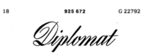 Diplomat Logo (DPMA, 29.09.1973)