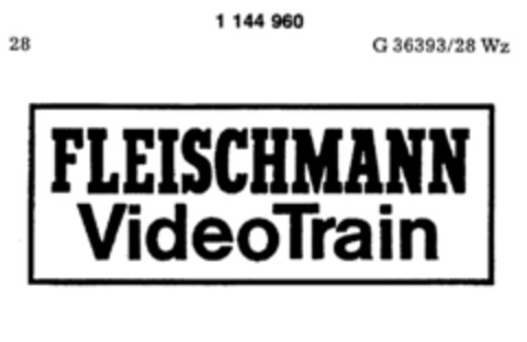 FLEISCHMANN VideoTrain Logo (DPMA, 04.02.1989)