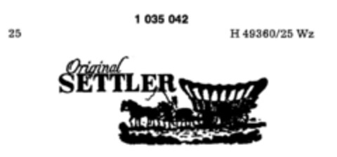 Original SETTLER Logo (DPMA, 25.11.1981)