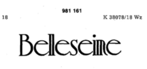 Belleseime Logo (DPMA, 23.11.1976)