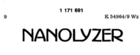 NANOLYZER Logo (DPMA, 05.09.1989)