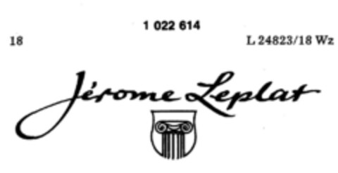 Jérome Leplat Logo (DPMA, 10.03.1981)