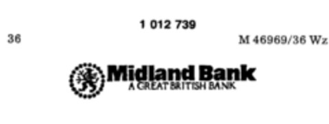 Midland Bank A GREAT BRITISH BANK Logo (DPMA, 07/14/1979)