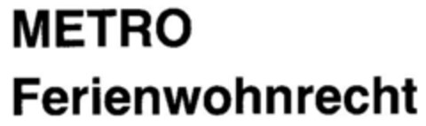 METRO Ferienwohnrecht Logo (DPMA, 27.06.1989)