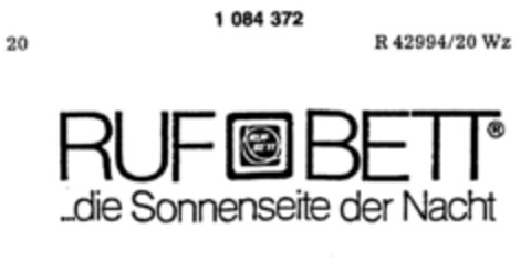 RUF BETT Logo (DPMA, 06.04.1985)