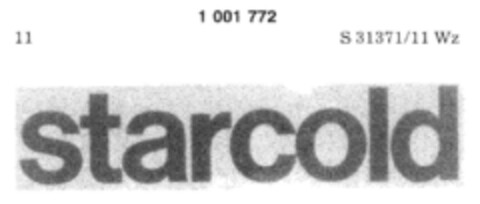 starcold Logo (DPMA, 06.10.1977)