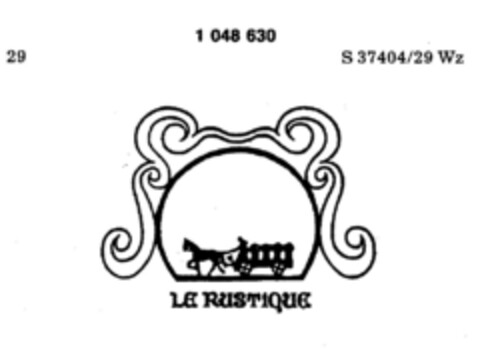 LE RUSTIQUE Logo (DPMA, 03.04.1982)