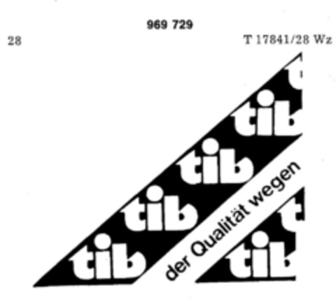 tib der Qualität wegen Logo (DPMA, 12.04.1977)