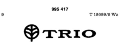 TRIO Logo (DPMA, 22.09.1977)