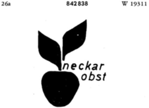 neckar obst Logo (DPMA, 04.04.1967)